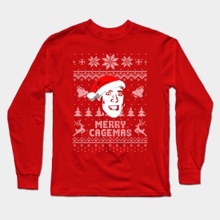 Merry Cagemas Christmas Parody Long Sleeve T-Shirt